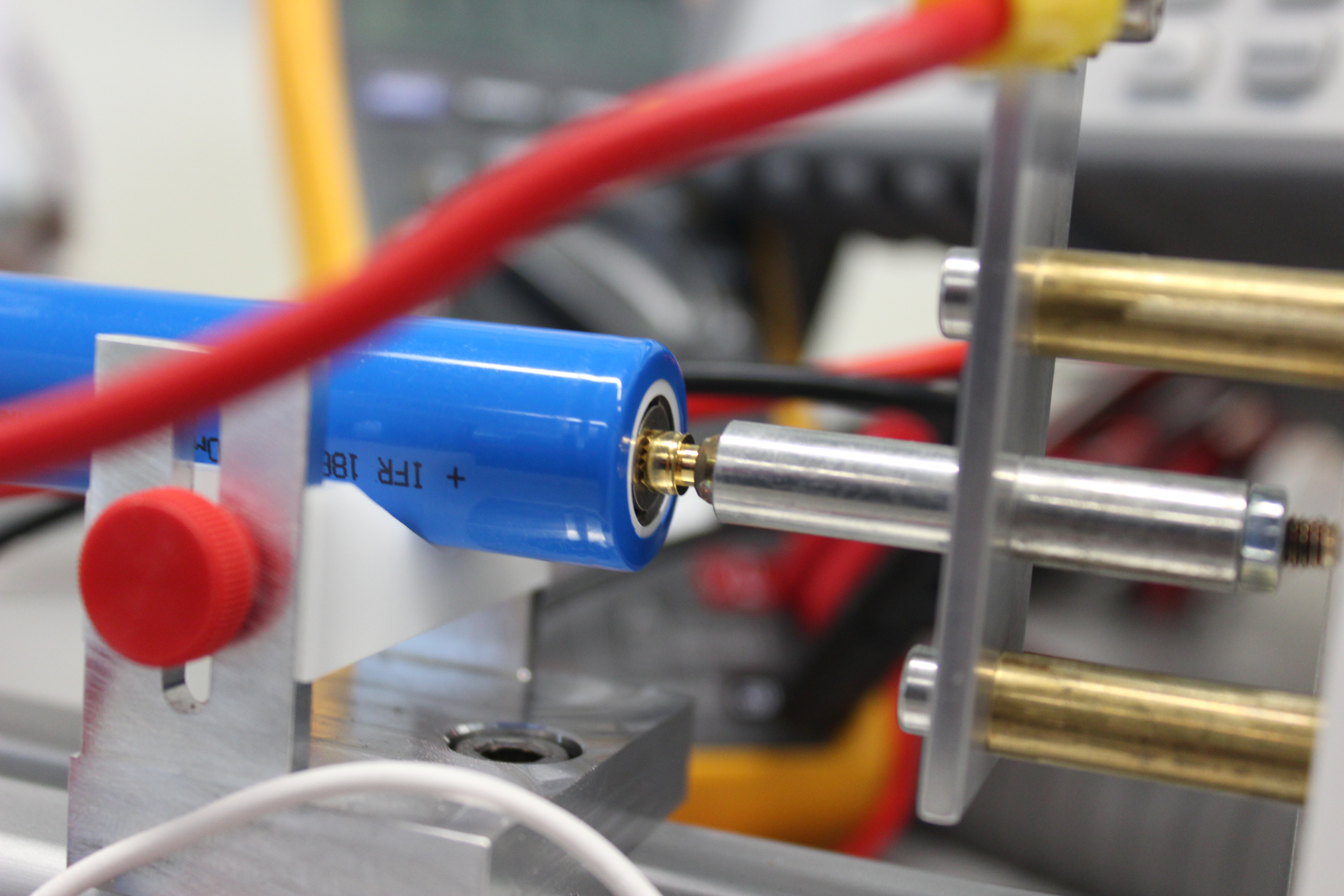 Laboratory setup used for electrochemical testing.